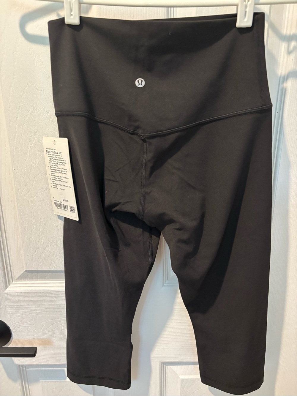 NWT Lululemon Align High Rise Crop 17" Legging Tight Black Size 6 - Picture 6 of 8